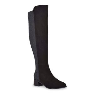 Unisa Hayla Black Suede Tall Boots Size - 7 Black